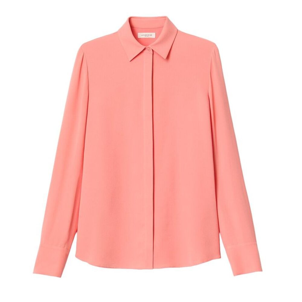 Lafayette 148 New York Womens Plus Scottie Silk Blouse